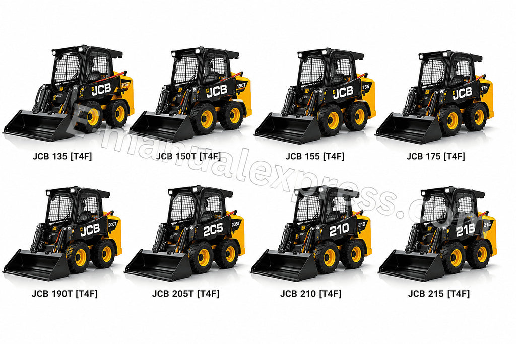 Download JCB 135, 150T, 155, 175, 190T, 205T, 210, 215 [T4F] Skid Steer Loader Service Repair Manual