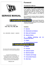 Load image into Gallery viewer, Download JCB 135, 155, 175, 190, 205 Skid-Steer Loader PDF Service Repair Manual