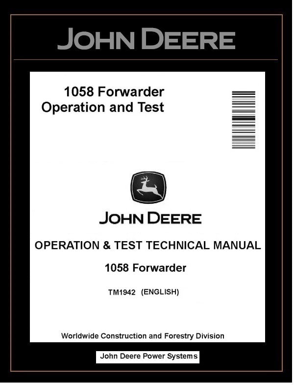 TM1942 John Deere 1058 Wheeled Forwarder