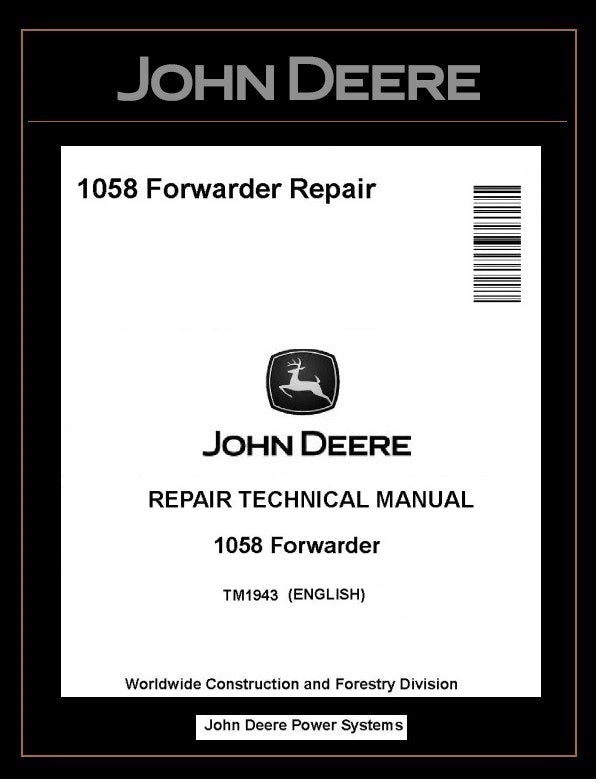TM1943 John Deere 1058 Wheeled Forwarder