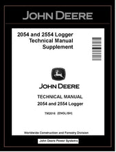 Load image into Gallery viewer, TM2016 John Deere 2054 Delimber, 2554 Harvester Logger Technical Manual PDF