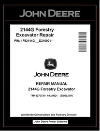 TM14270X19 John Deere 2144G Forestry Excavator Repair Manual PDF