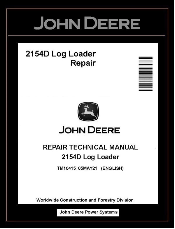 TM10415 John Deere 2154D Log Loader