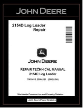 Load image into Gallery viewer, TM10415 John Deere 2154D Log Loader