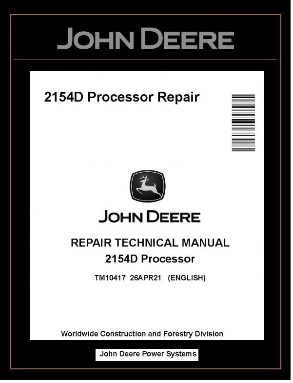TM10417 John Deere 2154D Processor
