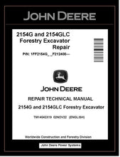 Load image into Gallery viewer, TM14042X19 John Deere 2154G, 2154GLC Forestry Excavator Repair Technical Manual PDF