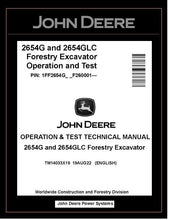 Load image into Gallery viewer, TM14033X19 John Deere 2654G 2654GLC Forestry Excavator