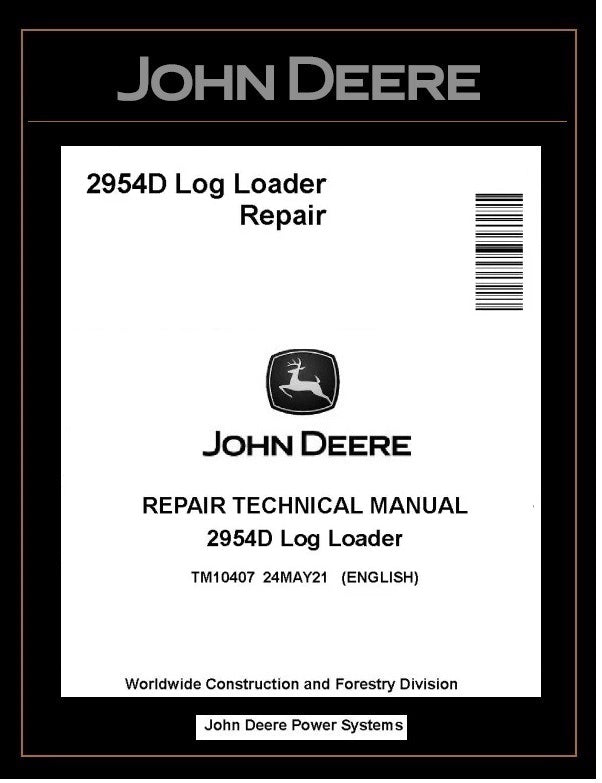 TM10407 John Deere 2954D Log Loader