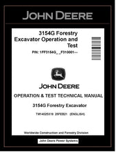 Load image into Gallery viewer, TM14025X19 John Deere 3154G Forestry Excavator