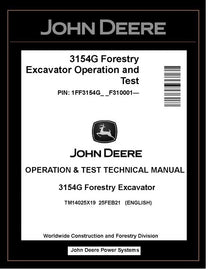 TM14025X19 John Deere 3154G Forestry Excavator