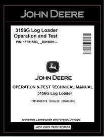 TM14031X19 John Deere 3156G Log Loader