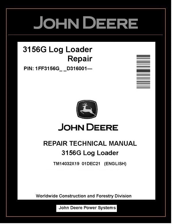TM14032X19 John Deere 3156G Log Loader