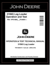 Load image into Gallery viewer, TM14029X19 John Deere 3156G Log Loader