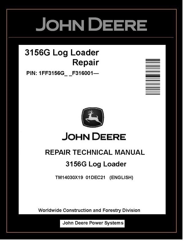 TM14030X19 John Deere 3156G Log Loader