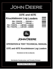 Load image into Gallery viewer, TM13992X19 John Deere 337E 437E Knuckleboom Log Loader