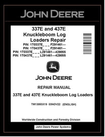 TM13993X19 John Deere 337E 437E Knuckleboom Log Loader