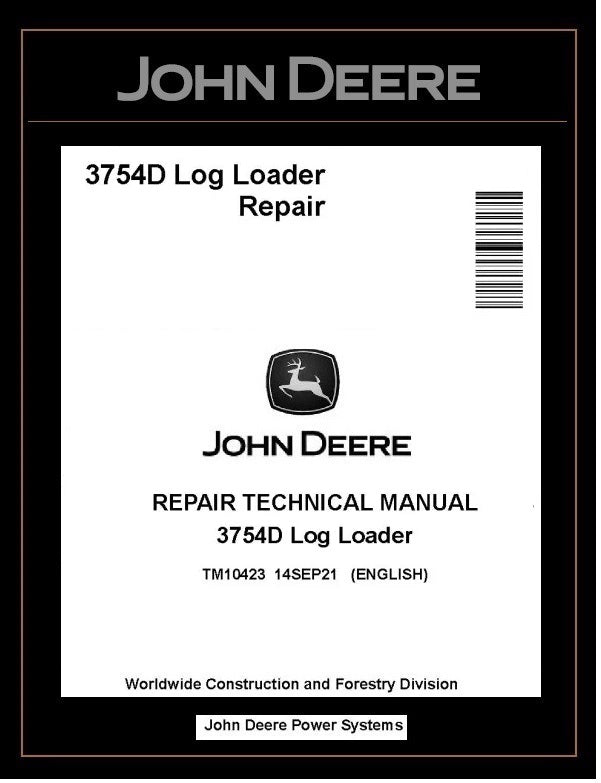 TM10423 John Deere 3754D Log Loade