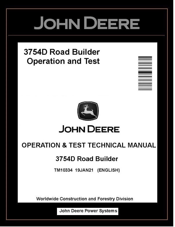 TM10334 John Deere 3754D Road Builde