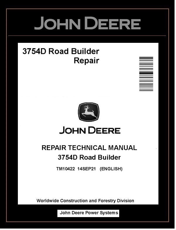 TM10422 John Deere 3754D Road Builder