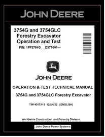 TM14017X19 John Deere 3754G 3754GLC Forestry Excavator