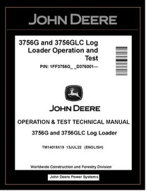 TM14019X19 John Deere 3756G 3756GLC Log Loader