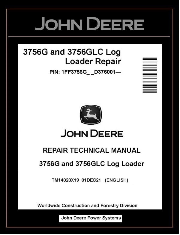 TM14020X19 John Deere 3756G 3756GLC Log Loader