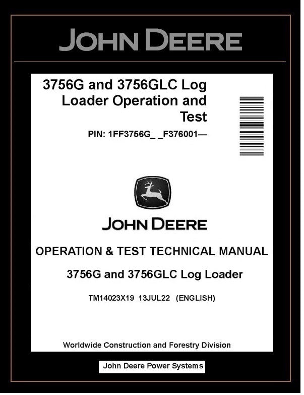 TM14023X19 John Deere 3756G 3756GLC Log Loader