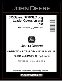 TM14023X19 John Deere 3756G 3756GLC Log Loader