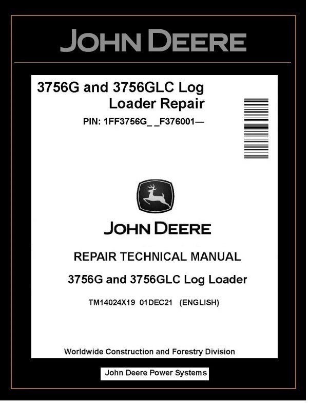 TM14024X19 John Deere 3756G, 3756GLC Log Loader