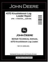 Load image into Gallery viewer, TM11719 John Deere 437D Knuckleboom Log Loader Repair Technical Manual PDF