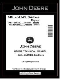 John Deere 848L & 948L Skidder Repair Manual TM13138X19