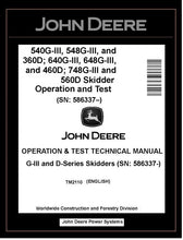 Load image into Gallery viewer, TM2110 John Deere 360D, 560D 540G-III, 748G-III Operation and Test Manual PDF