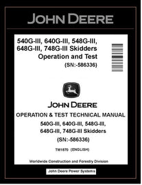 TM1870 John Deere 540G-III 640G-III 748G-III Skidder