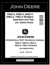 Load image into Gallery viewer, TM1693 John Deere 540G-II 648G-II 748G-II Skidder
