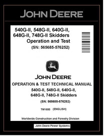TM1693 John Deere 540G-II 648G-II 748G-II Skidder