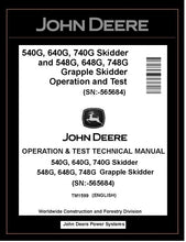 Load image into Gallery viewer, TM1599 John Deere 540G, 548G, 748G Skidder