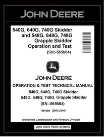 TM1599 John Deere 540G, 548G, 748G Skidder