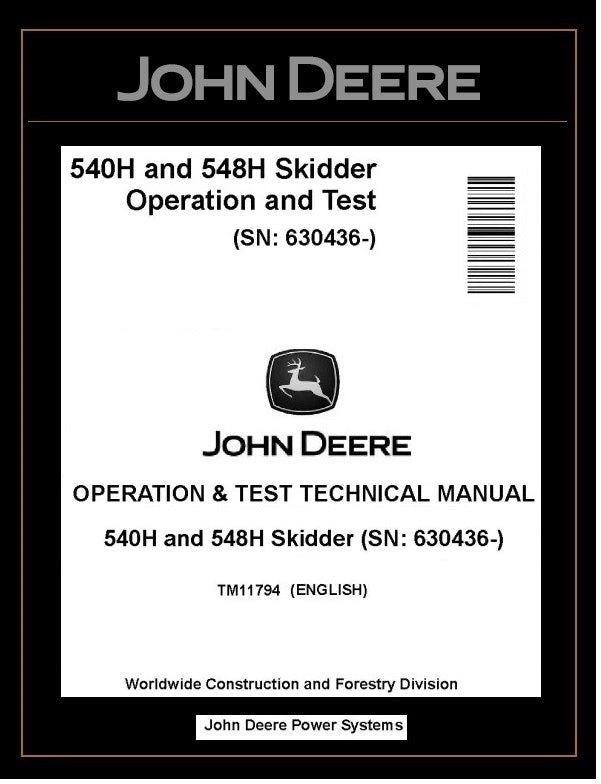 TM11794 John Deere 540H, 548H Skidder