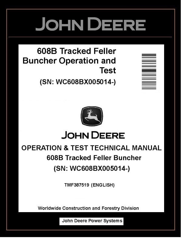 TMF387519 John Deere 608B Feller Buncher