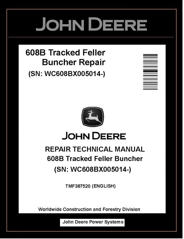 TMF387520 John Deere 608B Tracked Feller Buncher