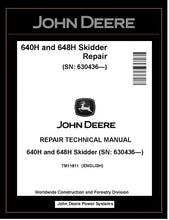Load image into Gallery viewer, TM11811 John Deere 640H, 648H Skidder