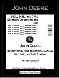 John Deere 640L, 648L & 748L Skidder 
TM13135X19