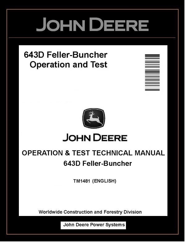 TM1481 John Deere 643D Feller Buncher
