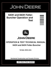 Load image into Gallery viewer, TM1844 John Deere 643H, 843H Feller Buncher