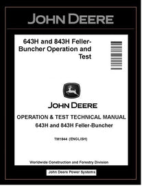 TM1844 John Deere 643H, 843H Feller Buncher