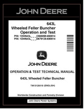 Load image into Gallery viewer, TM13129X19 John Deere 643L Feller Buncher PDF