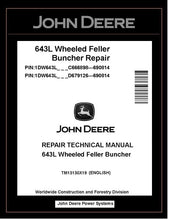 Load image into Gallery viewer, TM13130X19 John Deere 643L Feller Buncher PDF