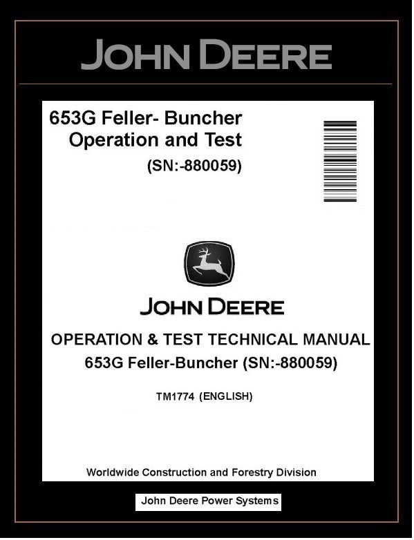 TM1774 John Deere 653G Feller Buncher