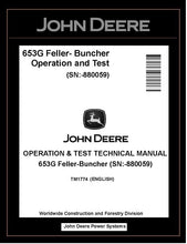 Load image into Gallery viewer, TM1774 John Deere 653G Feller Buncher