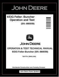 TM1774 John Deere 653G Feller Buncher